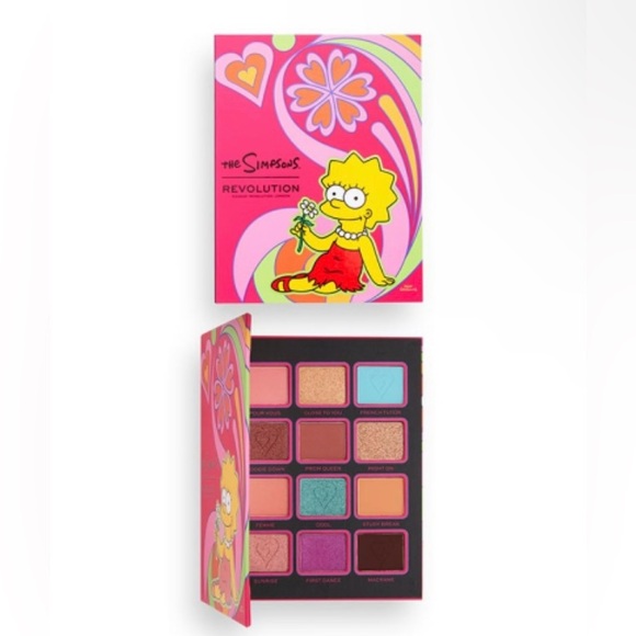 The Simpsons Summer Of Love Revolution Lisa Makeup Palette 12 Shades Eyeshadow - Picture 4 of 10